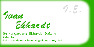 ivan ekhardt business card